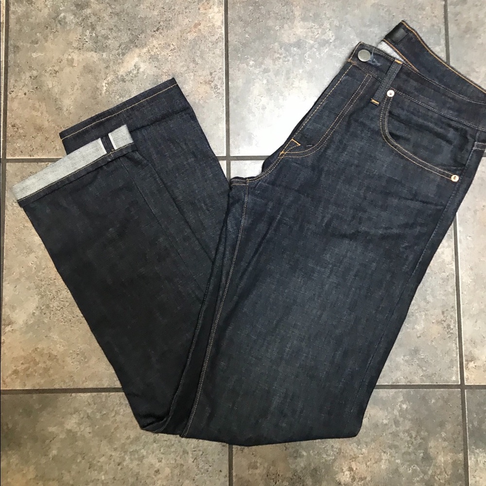 J Brand Dark Wash Straight Leg Jeans Sz 33/33 - Picture 5 of 5
